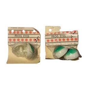 Vintage Fibre Craft Frog Eyes Macrame Moving Eyes Kit‎ Lot Chicago IL Craft